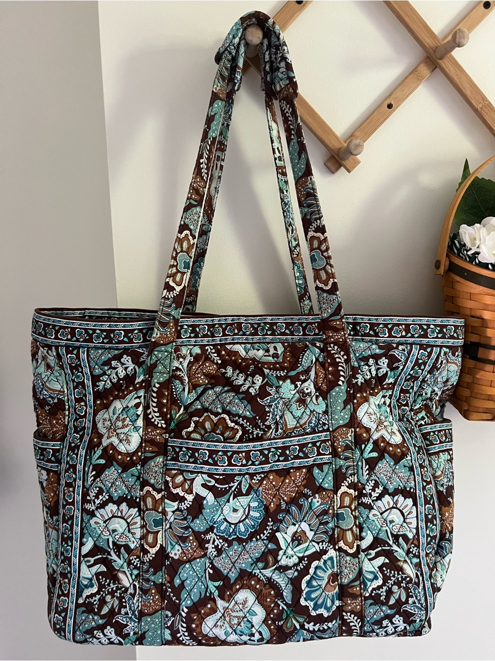Vera Bradley Java Blue XL Weekender Tote (retired)